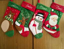 Personalized Christmas Stocking Holidays Decoration Snowman Monogram Stockings Ornaments