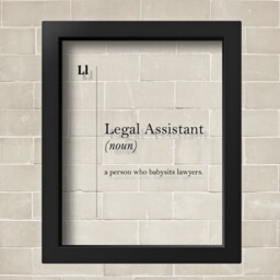 Transparent Legal Assistant Definition Print, Lawyer Gift Office Decor Attorney Coworker Law Wall Art Poster - thumbnail 2