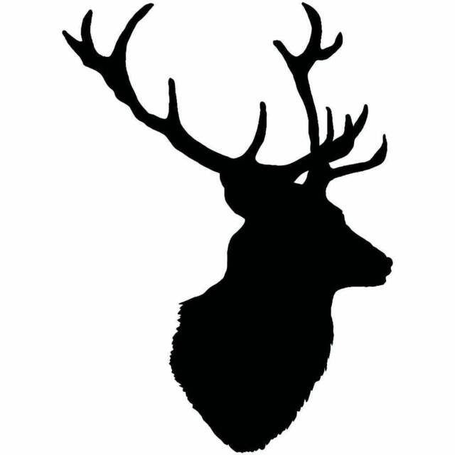 Stag Deer Head Decal Car Van Bonnet Vinyl Side Sticker Wall Art Hood Graphic Window Door Sign Motorhome Campervan