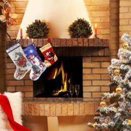 Personalised Christmas Stockings With Embroidered Father Frost - thumbnail 4