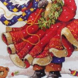 Personalised Christmas Stockings With Embroidered Father Frost - thumbnail 3