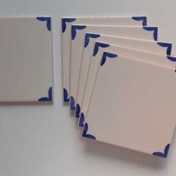 Portuguese Tiles, Backsplash, Hand Painted Decorative Tile, Replica Blue Tiles - Sample 15x15 cm/5, 9x5, 9 Inches - thumbnail 2