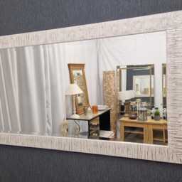 John Lewis Blanca Wood Frame Wall Mirror Full Length Tall Wide Rectangular Bevelled Glass Silver White Home Interior Decor 153x76cm - thumbnail 3