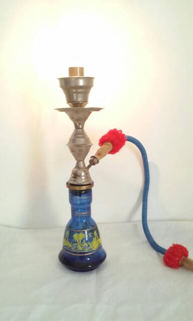 Hookah Waterpipe Narghil?? Lamp Vintage Glass Diamond Bulb Edison - image 1