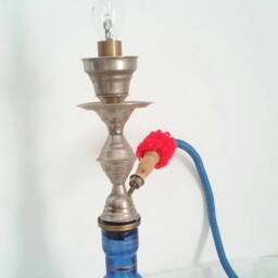 Hookah Waterpipe Narghil?? Lamp Vintage Glass Diamond Bulb Edison - thumbnail 3