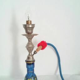 Hookah Waterpipe Narghil?? Lamp Vintage Glass Diamond Bulb Edison - thumbnail 2