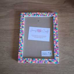 Colourful Bow Tie Clay Slices Photo Frame 5 X 7 Inches - thumbnail 3