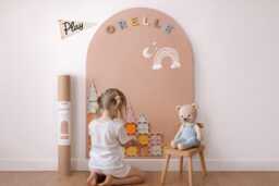Orelle Magicwall - Magnetic Wall Decal Arch For Kids Renter-Friendly Chalkboard Magnet Playroom Decor 24 X 39 - thumbnail 1