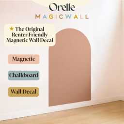 Orelle Magicwall - Magnetic Wall Decal Arch For Kids Renter-Friendly Chalkboard Magnet Playroom Decor 24 X 39 - thumbnail 2