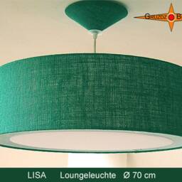 Green Lamp Made Of Jute Lisa ?? 70cm Pendant With Diffuser - thumbnail 2