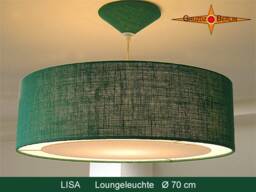 Green Lamp Made Of Jute Lisa ?? 70cm Pendant With Diffuser - thumbnail 1