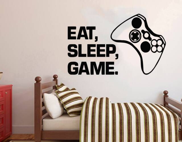 Gamer Wall Decal Video Game Controller, Gaming Room Decor 2917 - image 1