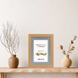 Beech Photo Frame With Mounts Picture Poster Frames Wall Art Home Decor Wall Hanging Gallery Image Display Wedding Gifts Room - thumbnail 1