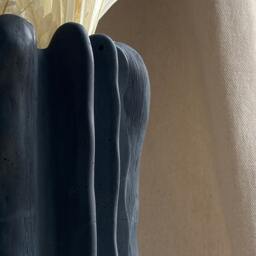 Forma - Concrete Organic Shaped Vase - Decorative Piece Large Sculpted Sculpture Prop - thumbnail 3