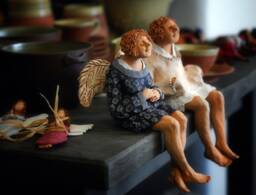 Angel Sitting I - Blue
