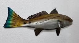 Aluminum Red Drum Wall Art, Fishing Enthusiast, Father's Day Gift, Christmas For Dad, Handmade Fish Metal Redfish, Decor - thumbnail 1