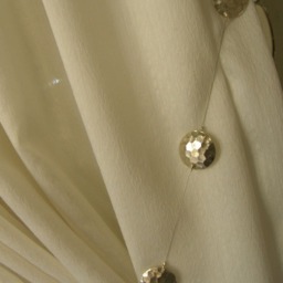 Modern Metal Curtain Tieback 1 Meter - Minimal Disc Stainless Steel Holdback Elegant Drapery Accessory - thumbnail 4