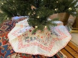 Digital Pattern Brooklyn Star Quilted Christmas Tree Skirt
