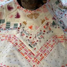 Digital Pattern Brooklyn Star Quilted Christmas Tree Skirt - thumbnail 2