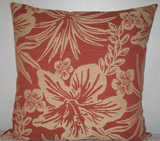 "Floral Pattern Decorative Pillow Cover-In 24""x24" - image 1
