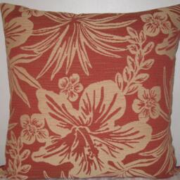 "Floral Pattern Decorative Pillow Cover-In 24""x24" - thumbnail 2