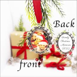 Family Photo Bauble, Personalised Ornament, Custom Made With Your Photo, Tree Decorations - thumbnail 1