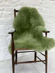 British Luxe Long Wool Rug - Light Green Real Sheepskin Gifts Eco-Friendly- Room Decor Interior Luxury Christmas Winter - thumbnail 1