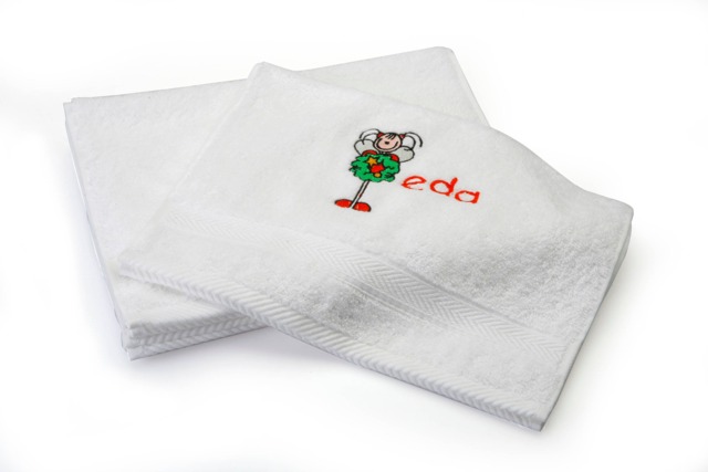 Embroidered Kids Towel Personalized Turkish Cotton Gift - image 1