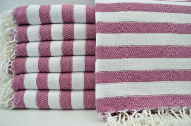 "Turkish Towel, Violet Color Towel, Turkish Peshtemal, Beach Towel, Towels, 36""x70" - image 1