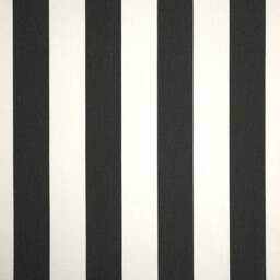 Sunbrella Cabana Classic, Black & White Stripes, Pillow Covers, Boxed Cushion Custom Sizes, Outdoor Fabric, Covers Only - thumbnail 1