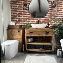 Dulwich - Handmade Reclaimed Timber Bathroom Furniture - thumbnail 1