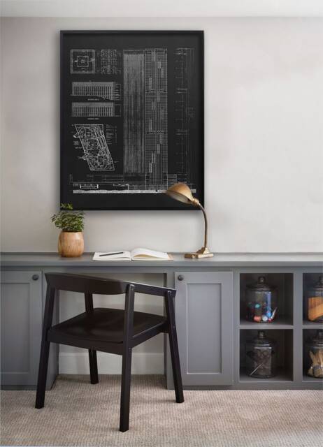 World Trade Center Blueprint Art Print Vintage Nyc Architecture Plans - image 1