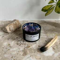 Trust The Universe - Crystal Manifestation Candle - Vegan Spiritual For Energy Cleansing Mindful Self Care Gift Christmas - thumbnail 3