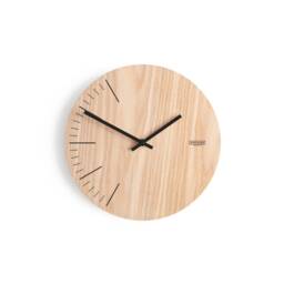 Wooden Wall Clock - Modern Minimal Design Home Decor Natural Wood- Large Handmade Silent Movement - thumbnail 2