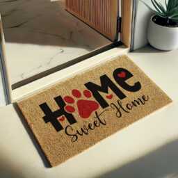 Home Sweet Doormat - Classic Cozy Welcome Mat For Entryway, Warm Front Porch Rug, Timeless Housewarming Gift, Rustic Decor - thumbnail 2