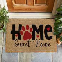 Home Sweet Doormat - Classic Cozy Welcome Mat For Entryway, Warm Front Porch Rug, Timeless Housewarming Gift, Rustic Decor - thumbnail 1