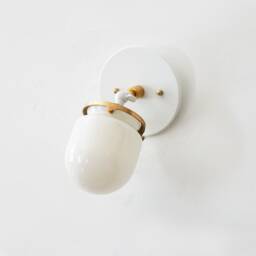 White & Gold Adjustable Wall Fixture Light Farmhouse Lighting Vanity Sconce Bathroom Lights Hallway - thumbnail 3
