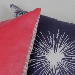 Pillow Combination, Throw Set, Floral Cover, Blue Pillow, Covers 18 X 18, Lumbar Pillows, Colorful Pink - thumbnail 3