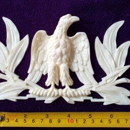 Gilt Or White French Antique Empire Style Eagle Decorative Wall Furniture Mouldin Pediment Plastic Decoration - thumbnail 2