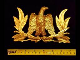 Gilt Or White French Antique Empire Style Eagle Decorative Wall Furniture Mouldin Pediment Plastic Decoration - thumbnail 1