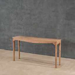 Reclaimed Teak Wood Console Table - Rustic Entryway Furniture - thumbnail 1