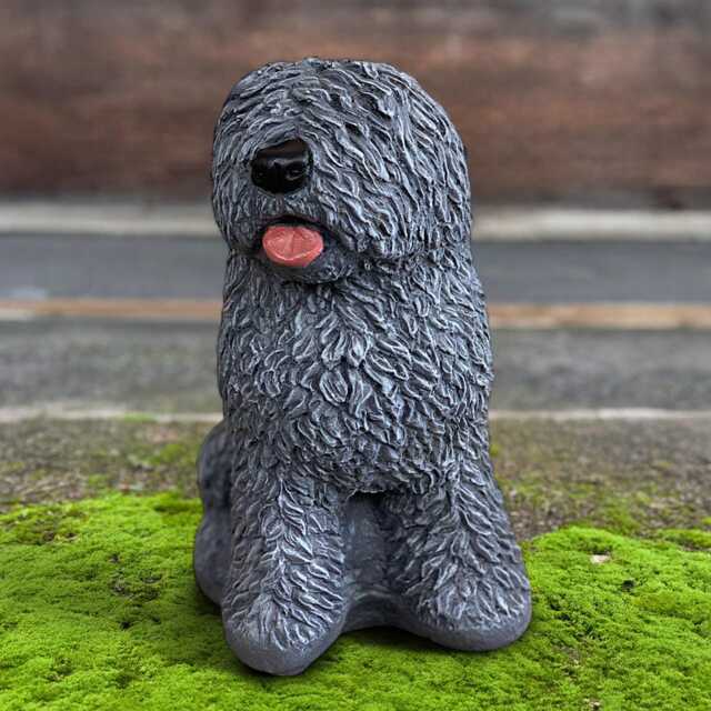 Concrete English Dog Statue Outdoor Sculpture Memorial Pet Figurine Cement Yard Ornament Handmade Stone Art Lover Gift - image 1