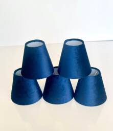 New Made To Order Candle Clip Lamp Shade For Wall & Chandelier Purchase Available in Multi Colour Lining Small Size. 15cm H - thumbnail 1
