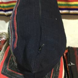 Vintage Handmade Hmong Embroidered Cotton Pillow in The North Of Vietnam - thumbnail 2