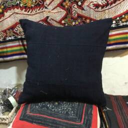 Vintage Handmade Hmong Embroidered Cotton Pillow in The North Of Vietnam - thumbnail 4