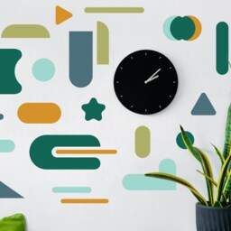 Abstract Shapes Wall Decal Pattern - thumbnail 3