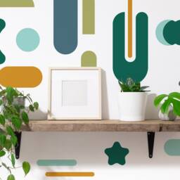 Abstract Shapes Wall Decal Pattern - thumbnail 2