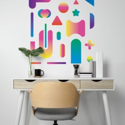Abstract Shapes Wall Decal Pattern - thumbnail 4