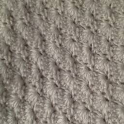 Handmade Crochet Baby Blanket White Acrylic Christening Gift - thumbnail 3