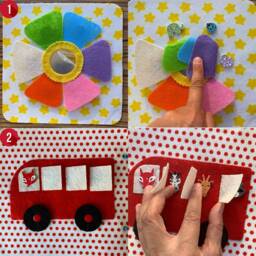 Quiet Book Toddler, Busy Book, Felt Montessori Activity Sensory Kids-Baby Soft Toy, Toddler 1 Year Old, Busy Board - thumbnail 3
